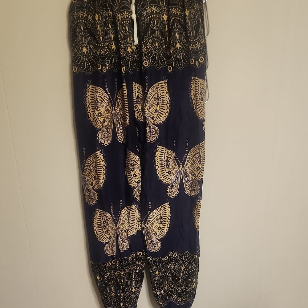 Advance Apparels Dark Blue Patterned Pants